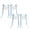 Blue 4Pack, variant on 4Pcs Personalized Sheer Lace Wedding Chair Signs, Custom Just Married Lace Sweetheart Table Decor For Bride And Groom, Mr & Mrs Chair Cover For Wedding Ceremony Reception, Photo-Ready Decor Banner