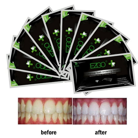 28pcs Bamboo Charcoal  Advanced Teeth Whitening Strips  Strong Adhesion Strip  Sparkling White