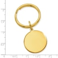 thumbnail image 2 of Gold Plated Solid Polished Round Key Ring - .2 Grams - Key Chain for Men, 2 of 5