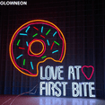 thumbnail image 3 of Glowneon Love At First Bite Neon Sign, Donut Led Sign, Bakery Decor, 3 of 4