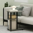 thumbnail image 4 of Pemberly Row Turn-N-Tube C Shape Sofa Side Table in French Oak/Black, 4 of 6