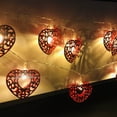 thumbnail image 4 of MagicXflow String Lights,LED Love String Lights, 1.65 meters 10 LED Heart Shape String Light,Romantic Lights Battery Operated, Valentine Decor for Indoor Outdoor Wedding Anniversary Holiday Party, 4 of 10
