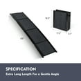 thumbnail image 5 of Dog Car Ramp, Folding Pet Ramp for SUV Truck and High Beds, Non-Slip Surface Dog Steps, Supports Up to 250LBS, Portable Pet Ramp for Medium and Large Dogs, 65" Length in Black, 5 of 6