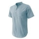thumbnail image 5 of Mens Casual Manga Corta Botón Abajo Camisas, Verano Color Sólido, Cuello de Soporte Bolsillo Camisa Turndown, 5 of 8