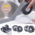thumbnail image 3 of Tira de sellado, baño Cinta de sellado de silicona gris Bañera PE Autoadhesivo para calafateo de esquinas de cocina 38 mm 3,2 m - (paquete de 2) 6 - número de serie, 3 of 5
