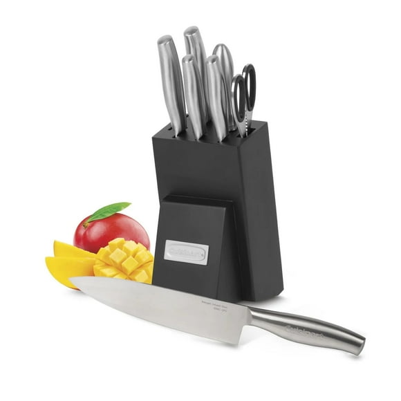Cuisinart - Ensemble de 8 couteaux en acier inoxydable infusé à l’azote avec bloc