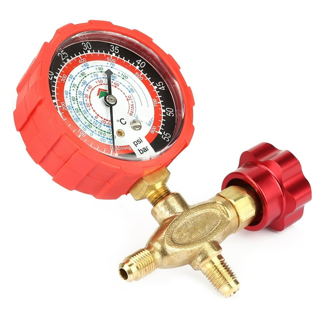 Medidor de Colector de Aire Acondicionado Profesional, Fácil Instalacia, Escala Clara, Estable Confiable, Apto Para R404a R22 R410 R134a, Conveniencia para Reemplazar El