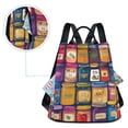 thumbnail image 5 of FORMRS Women's Travel Backpack Purse Anti-Theft Hidden Pockets Casual Shoulder Bag, Blue Jam, 5 of 7