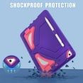thumbnail image 5 of Allytech iPad 9.7" Case 2018/2017, iPad 5 6 Case,  iPad Pro 9.6" Case, Kids Friendly Heavy Duty Shockproof Rugged Kickstand Protective Kids Case Cover for Apple iPad 6th 5th Gen - Purple/Rose, 5 of 8