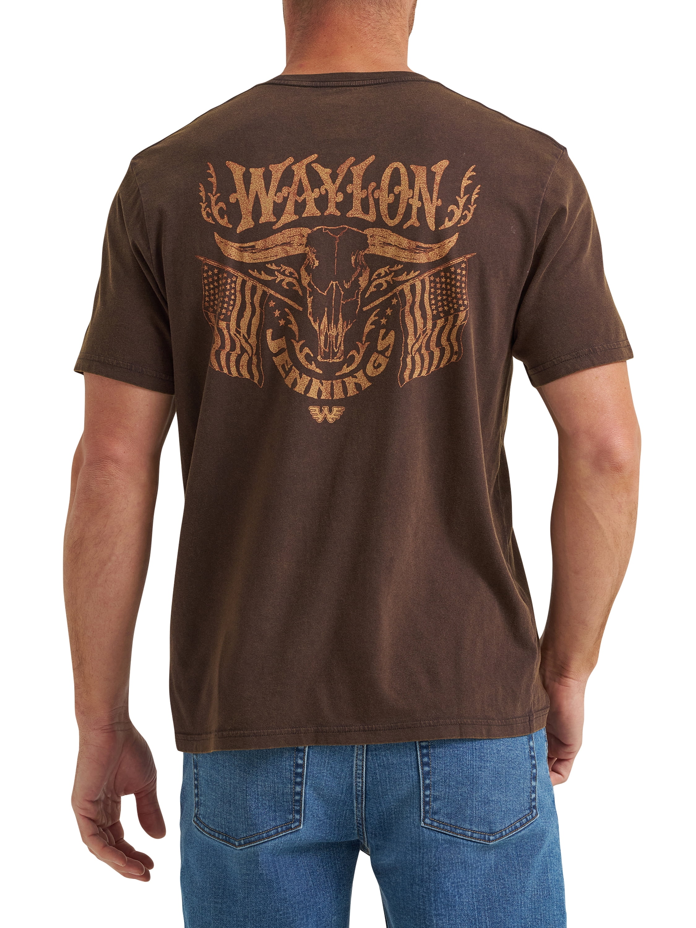 Wrangler® Men's Short Sleeve Waylon Jennings Graphic Tee, S-3XL