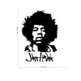 thumbnail image 3 of Jimi Hendrix Decal Sticker - Wall Art Decal 14" x 20" Window Decoration Vinyl Sticker Lettering/International Artist - Music Wall Decor Decals, 3 of 5