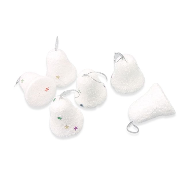 Cateissary 6 piezas de accesorios colgantes de campana de árbol de Navidad, colgantes para el hogar, decoración colgante de espuma de estilo Simple, Kits de decoración para fiestas Cateissary HA070080-00