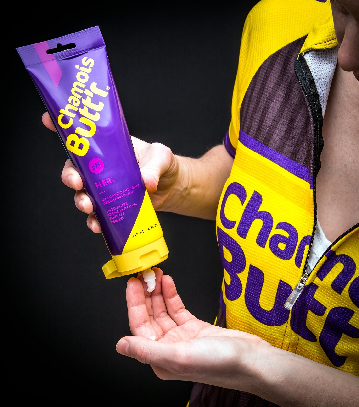  Chamois Butt'r Original Anti-Chafe Cream, 8 oz tube & Body  Glide For Her Anti Chafe Balm: anti chafing stick with added emollients.  Prevent rubbing leading to chafing, raw skin, and irritation 