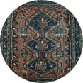 thumbnail image 1 of Ahgly Company Indoor Round Persian Light Blue Traditional Area Rugs, 6' Round, 1 of 4