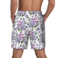 thumbnail image 4 of Haiem Violets Flowers Mens Swim Trunks with Compression Liner 2 in 1 Swimming Shorts Stretch Swimwear Quick Dry,Board Shorts-3X-Large, 4 of 9