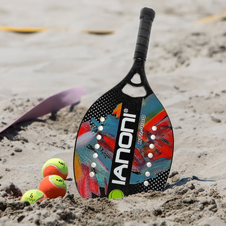 IANONI Beach Tennis Racket, Carbon Fiber with EVA Core, Extended