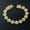 Gold, variant on Hip Hop AAA+ 13MM Rhinestone Round Ice Candy Rap Dazzle Punk Bracelet 8"-Silver