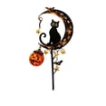 thumbnail image 2 of Solar Halloween Garden Stake Light (Pumpkin+Bat) | Black Cat & Pumpkin Moon Outdoor Decor, Waterproof Auto On/Off Solar Yard Light for Lawn, Patio, Pathway & Garden, 2 of 5
