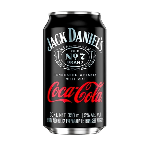 Bebida alcohólica preparada Jack Daniel's Coca Cola original 350 ml