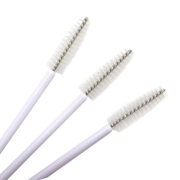 Mini cepillo de nailon desechable, portátil, de color, para pestañas, en espiral, para cejas, cepillo de pestañas, peine de maquillaje