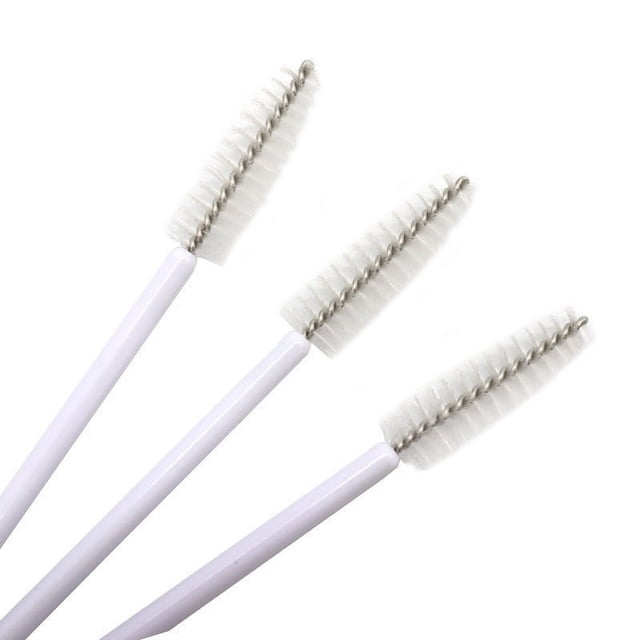 Mini cepillo de nailon desechable, portátil, de color, para pestañas, en espiral, para cejas, cepillo de pestañas, peine de maquillaje