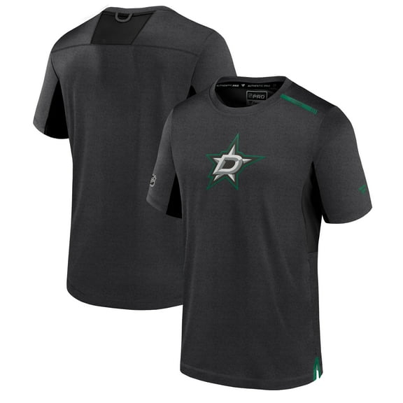 Men's Fanatics Black Dallas Stars Authentic Pro Performance T-Shirt