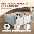 thumbnail image 4 of VEVOR Boîte de Mise Bas pour Chien 48 x 48 x 18.1 Po PVC avec Rails Tapis de Propreté pour Chiens Chiots, 4 of 9