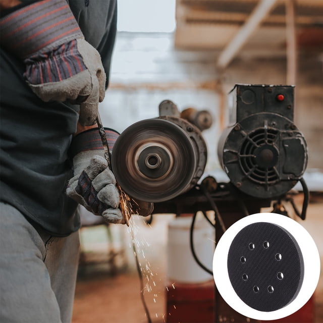 unbranded Protector Para Disco De Lijado Negro Con De Esponja Para Superficies Irregulares Uso Industrial