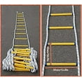 thumbnail image 2 of Fire Escape Ladder Rope Ladder Flame Resistant 12 M (39.4 Ft) Emergency Safety Ladder With AntiSkid Rungs Portable, 2 of 5