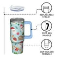 thumbnail image 3 of 30oz Christmas Ornaments Tumbler with Lid and Straw, Cute Stainless Steel Insulated Cup Holiday Gifts, 3 of 5