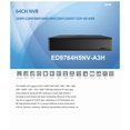 thumbnail image 2 of ENS Titanium ED9764H5NV-A3H 64CH IP 16MP 30fps 640Mbps 8xSATA Port RAID 4xHDMI Ai TVT TD-3364H8-A3H NDAA NVR, 2 of 6