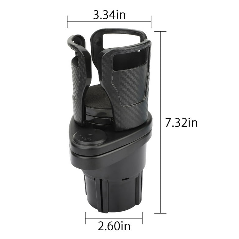 Car Cup Holder Expander, 2 in 1 Multifunctional Auto Drinks Holder, Double  Cup Holder Extender Adapter Organizer with 360° Rotating Adjustable Base to  Hold Most Water Bottles 