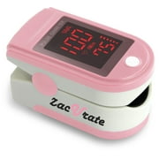 Zacurate Pro Series 500DL Sporting and Aviation Fingertip Pulse Oximeter Blood Oxygen Saturation Monitor (Blushing Pink)