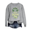 thumbnail image 2 of St Patricks Day Sweatshirt, Long Sleeve Sweatshirts Women, Round Neck Sweatshirt Women's St Patricks Day Printed Sweatshirts Crewneck Long Sleeved Tops Sweatshirt, 2 of 5