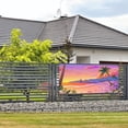 thumbnail image 2 of ZICANCN Banner Yard Signs, Sunset Beach View Party Wall Decor for Indoor Outdoor Room, Small Size, 2 of 7