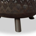 thumbnail image 4 of Endless Summer 35 Inch Outdoor Wood Burning Woven Bronze Fire Pit | WAD792SP, 4 of 5