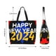 thumbnail image 5 of Balery Happy New Year 2024 (6) Bolsa Tote Estilo Estético con Cremalleras, Bolsa de Hombro, Bolsa de Compras Grande y Plegable, 5 of 8