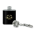 thumbnail image 2 of Shadow Skull Monster Horns Fantasy Stainless Steel 1oz Mini Flask Key Chain, 2 of 4