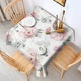 thumbnail image 2 of Pioneer Flower Floral Print Pattern Square Tablecloth,Waterproof Square Table Cover,Wipeable Spillproof Washable Table Cover for Home Kitchen Party Decor 60"x60"(152x152cm), 2 of 6