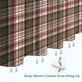 thumbnail image 6 of Red and Green Christmas Plaid Pattern Shower Curtain 72"x84" ,Bathroom Decorative Shower Curtains Set with 12 Hooks,Modern Waterproof Washable Shower Curtain, 6 of 6