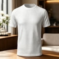 thumbnail image 2 of XuJwPNcy Mens T-Shirts Classic Fit Summer Short Sleeve Tops Breathable Crew Neck Shirts for Beach Vacation Big and Tall, 2 of 5