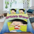 thumbnail image 2 of Bobby's World-themed Bed Sheet Set Three Piece Set Comfortable And Skin Friendly Unique Design Home Decor Gifts For Family Friends fans54x79Inches（135cm*200cm）, 2 of 6