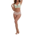 thumbnail image 2 of INSPIRE CHIC Women's Bras Front Close Wireless Push Up Nursing Adjustable Spaghetti Straps Back Hooks Maternity Bra L Light Green, 2 of 5