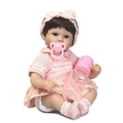 Mymisisa 40cm Simulation BB Reborn Baby Doll with Feeding Bottle Play Toy Playmate
