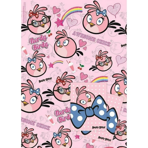 Angry Birds Stella Gift Wrap Sheets Set
