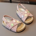 thumbnail image 5 of Tigivemen Flower Girl Dressy Sandal Comfortable Summer Shoes Sweet Kids Toddler Sandals with Soft Sole Purple Size 9, 5 of 6
