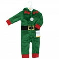 thumbnail image 2 of Hudson Baby Unisex Baby Plush Jumpsuits, Elf, 3-6 Months, 2 of 2