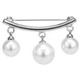 thumbnail image 2 of Besufy Women Brooch Pin Faux Pearl Dangle Beads Collar Lapel Brooch Pin Clothes Jewelry, 2 of 7