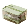 thumbnail image 2 of FcBaudy Closet Organizers and Storage Kitchen Refrigerator Storage Box Portable Fresh-keeping Box Multi-layer Food Fruit Dumplings Sorting Camping Mobile Refrigerator Portable fresh keeping, 2 of 3