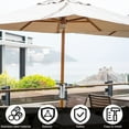 thumbnail image 4 of Porte-parapluie Patio en Acier Inoxydable - Pince de Garde-Corps de Balcon Portable - Support de Support de Parasol Extérieur Durable, 4 of 11